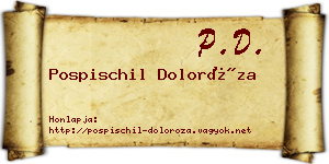 Pospischil Doloróza névjegykártya